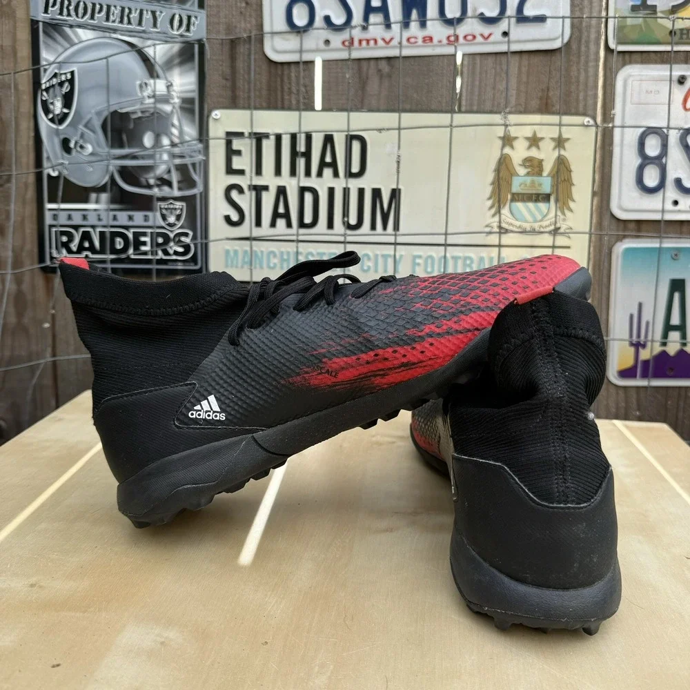 adidas 20.3 Tf Core Black/FTWR White/Active Red Football Shoes-SZ‎ 11 (EF2208)